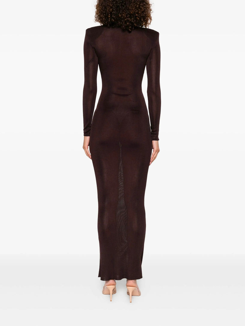 Viscose knit maxi dress