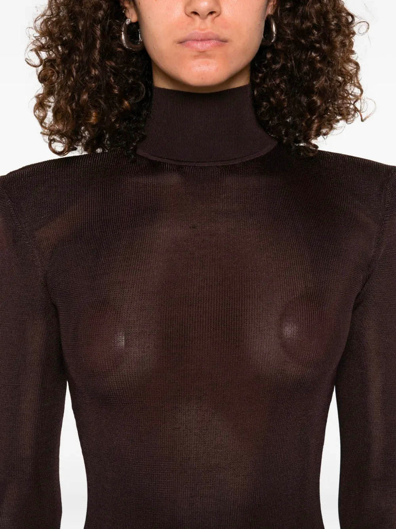 Viscose knit maxi dress