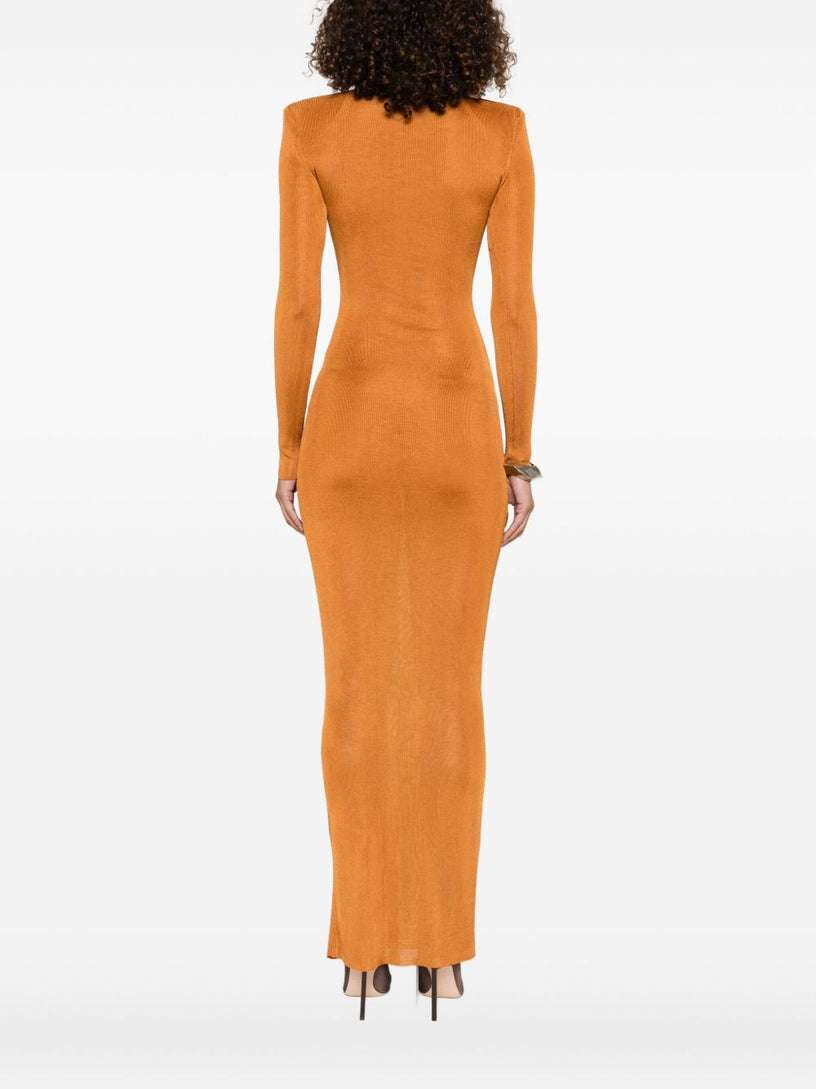 Viscose knit maxi dress