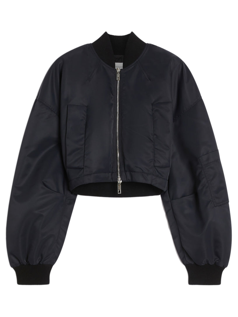 Avenue bomber jacket in water-repellent twill