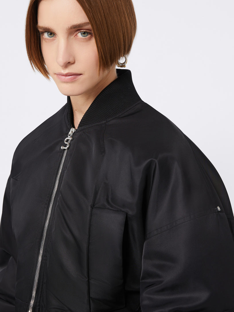 Avenue bomber jacket in water-repellent twill