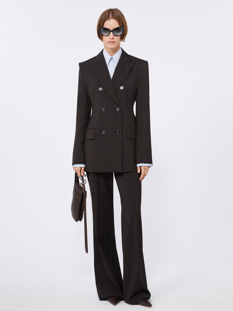 Hangar flare trousers in stretch wool