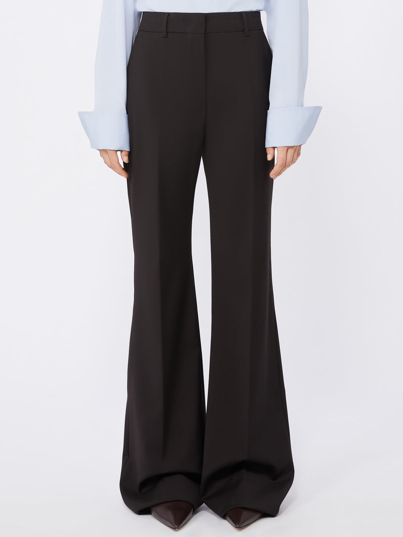 Hangar flare trousers in stretch wool