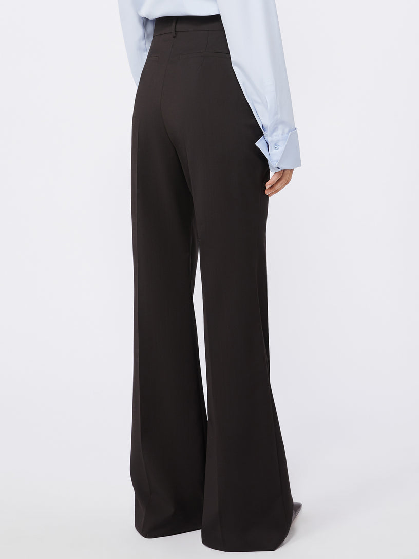 Hangar flare trousers in stretch wool