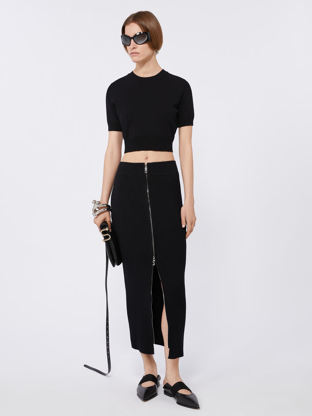 Bacca knitted pencil skirt