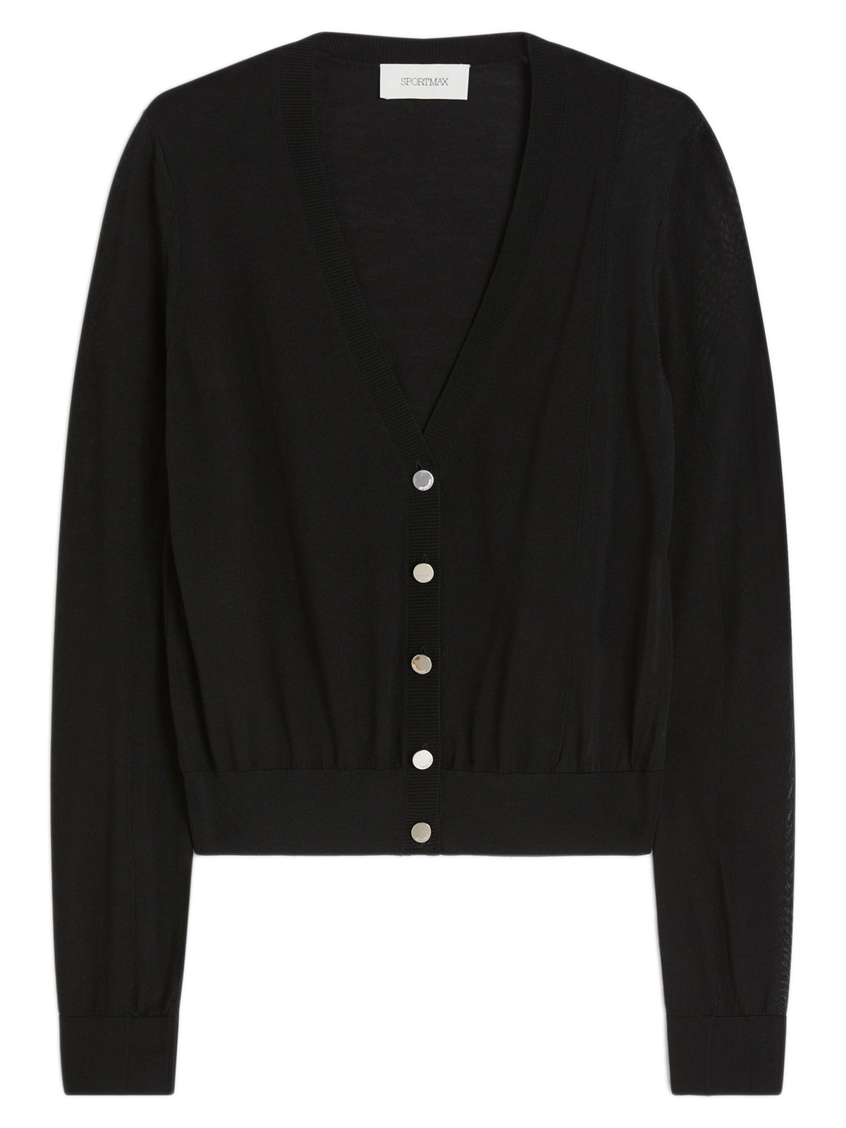 Wool and viscose cardigan