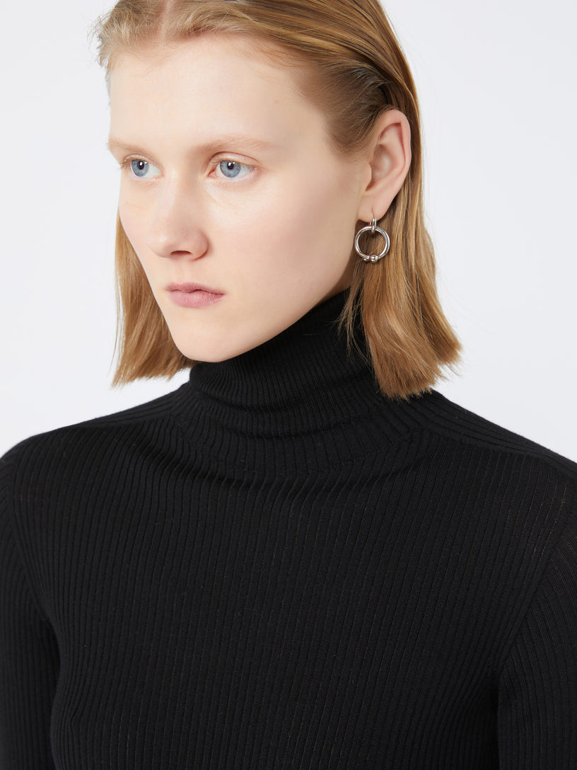 Wool turtleneck sweater