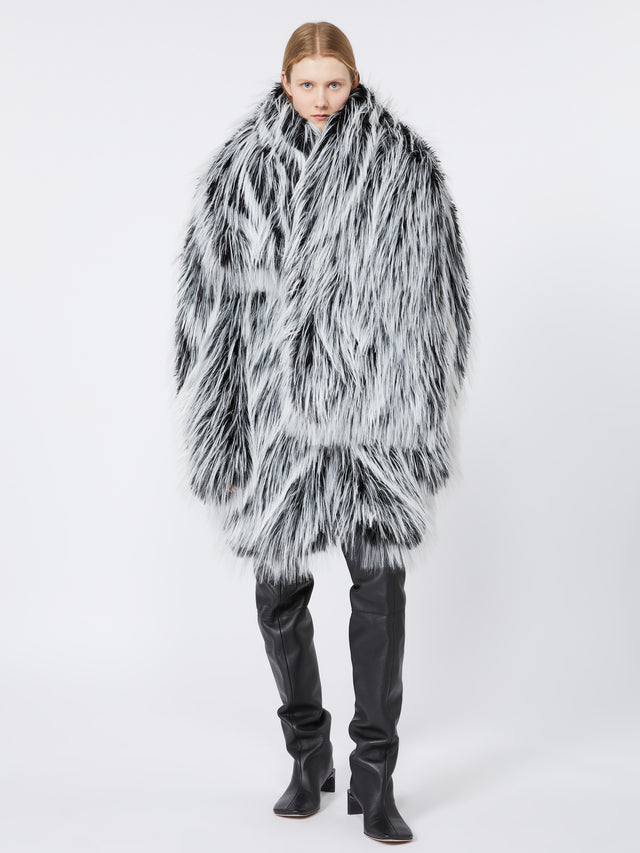 ADESSO1234 Oversized two-tone jacket
