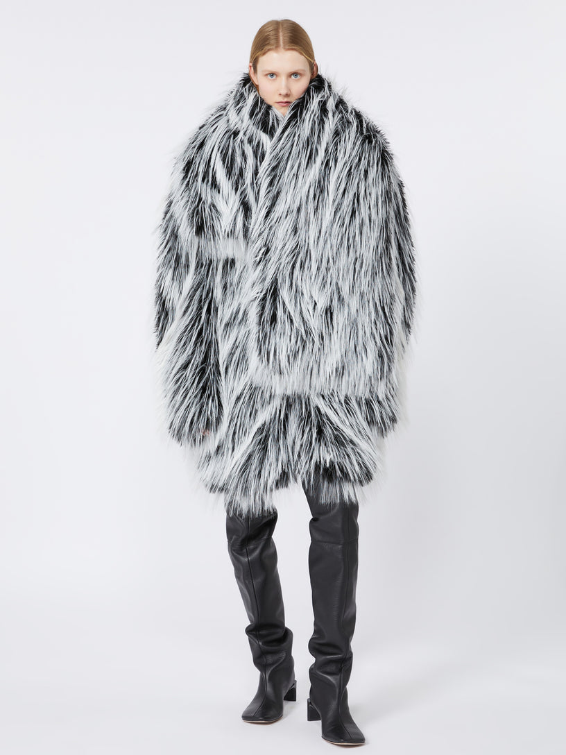 ADESSO1234 Oversized two-tone jacket