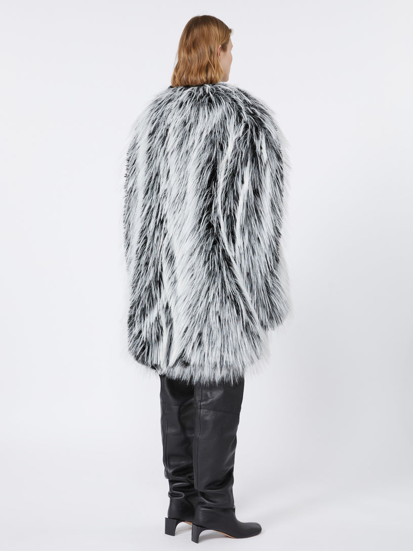 ADESSO1234 Oversized two-tone jacket