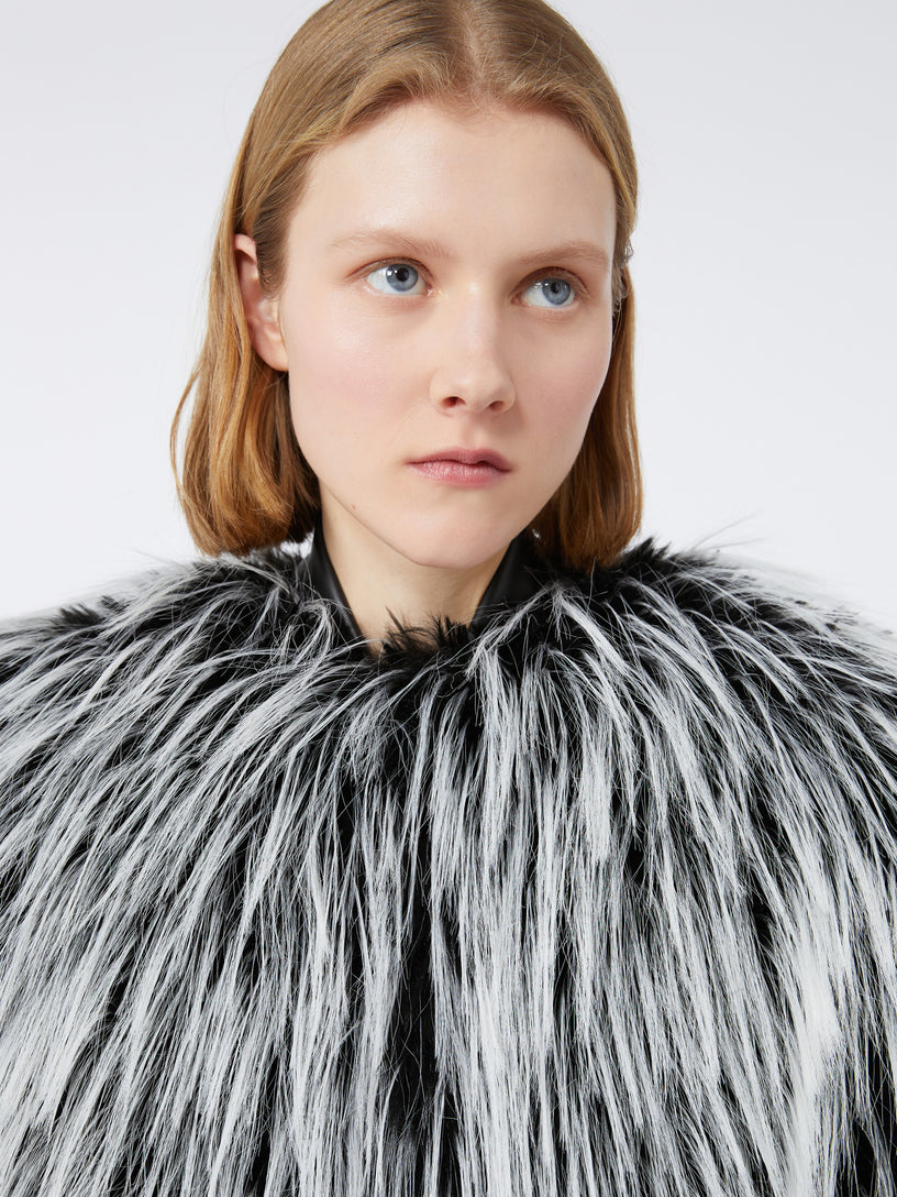 ADESSO1234 Oversized two-tone jacket