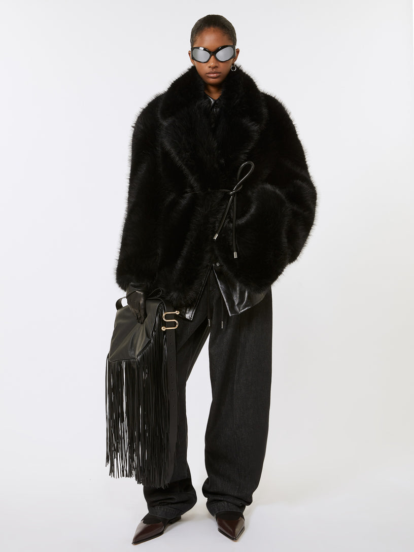 Rosaria belted heavy jacket