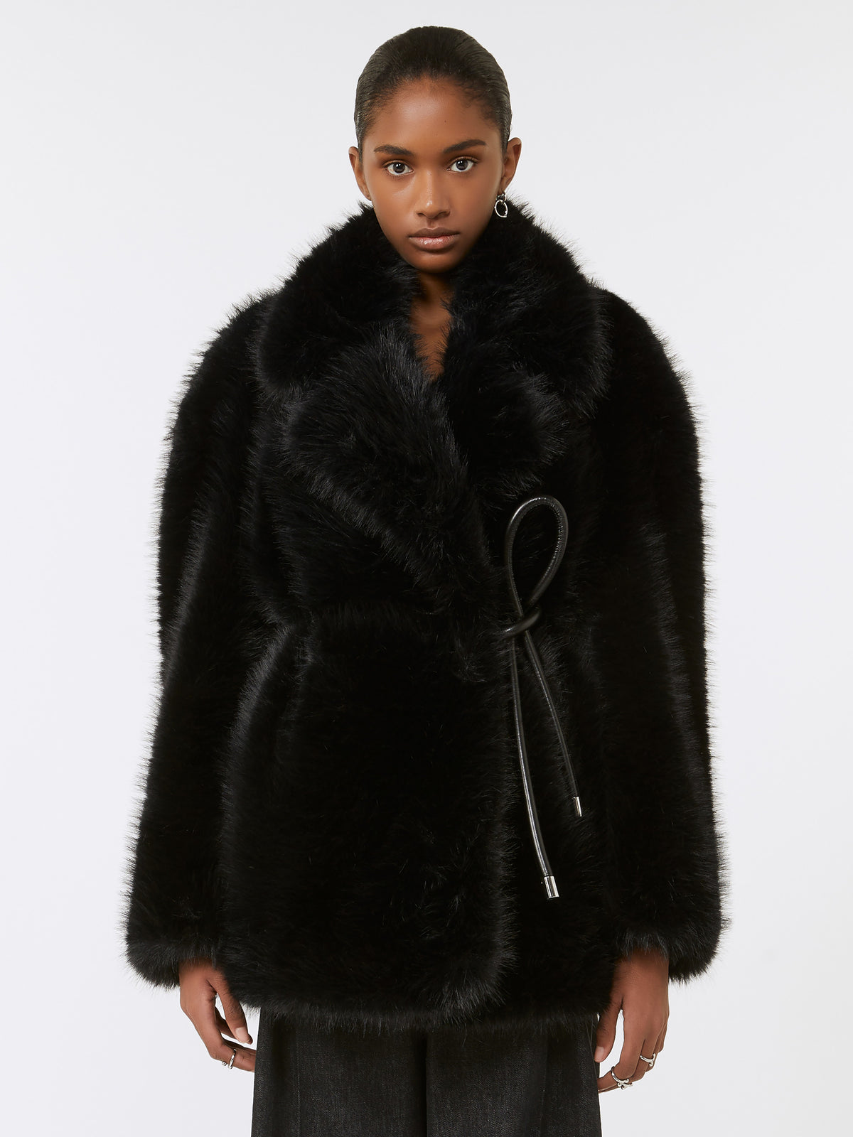 Rosaria belted heavy jacket