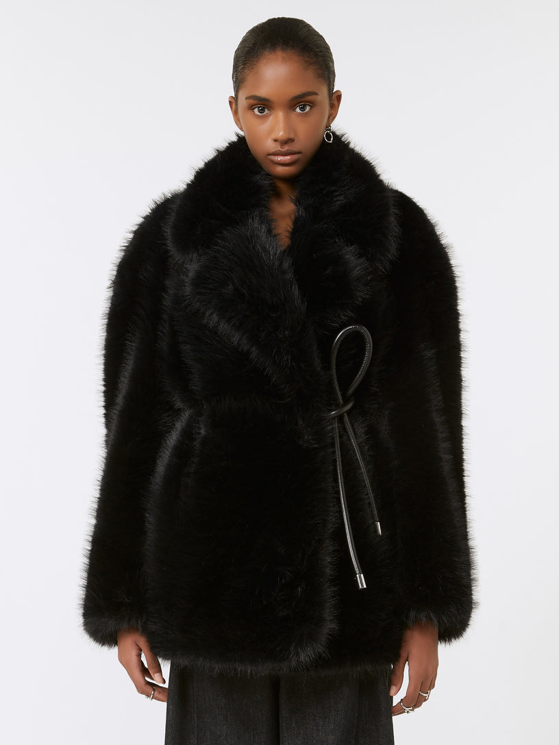 Rosaria belted heavy jacket