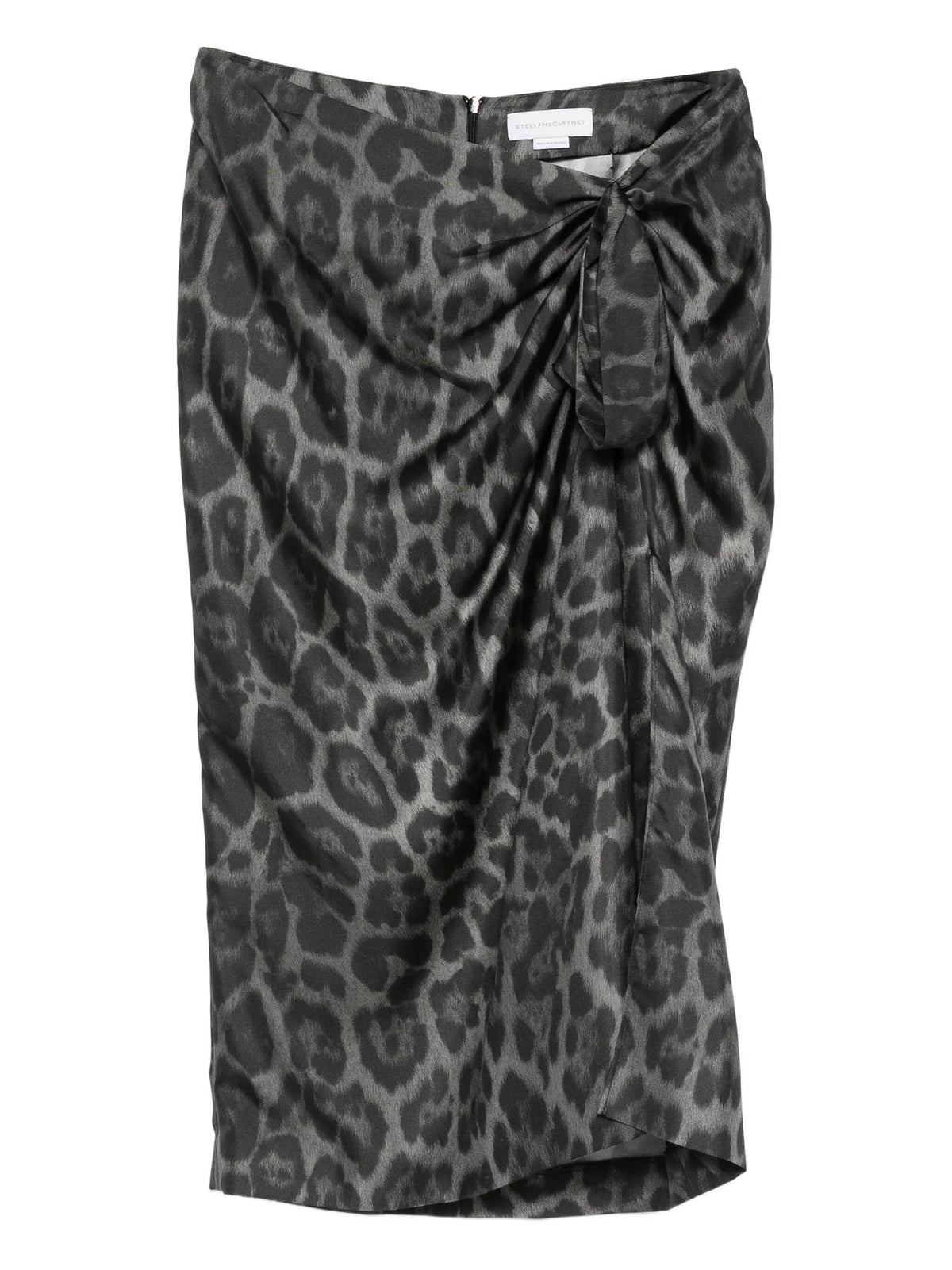 Knotted Asymmetric Midi Skirt