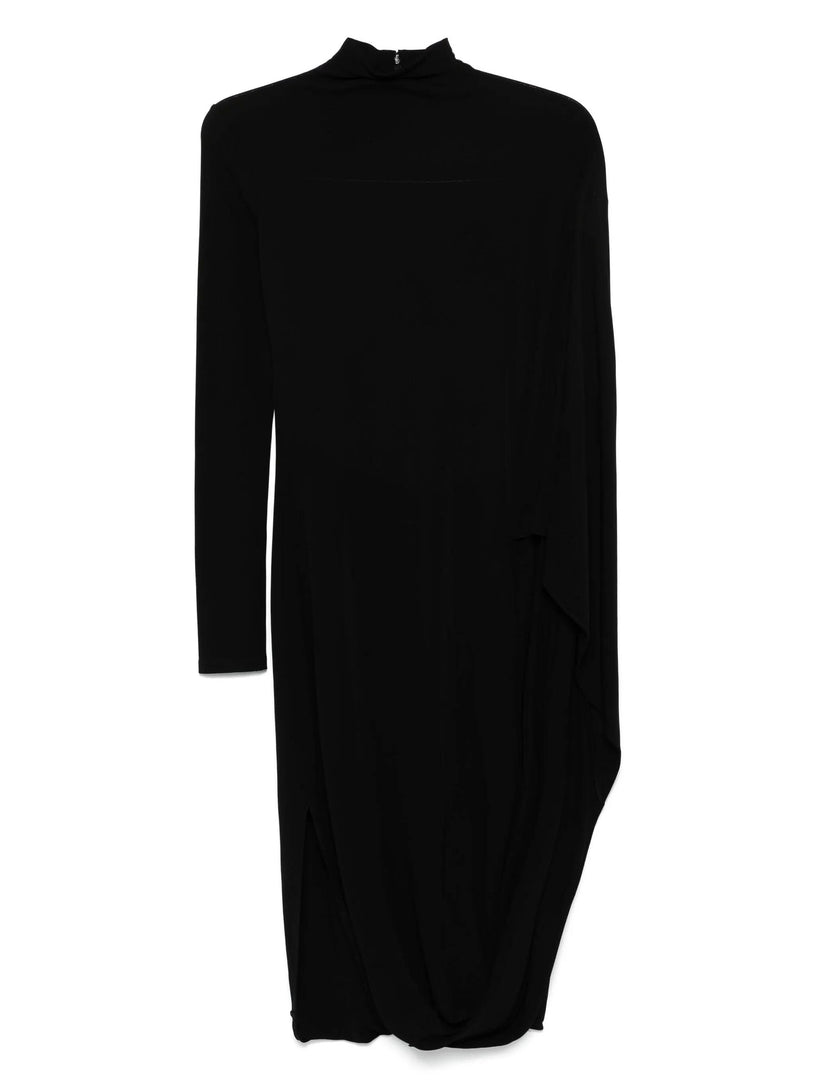 Crêpe Jersey Cape Dress