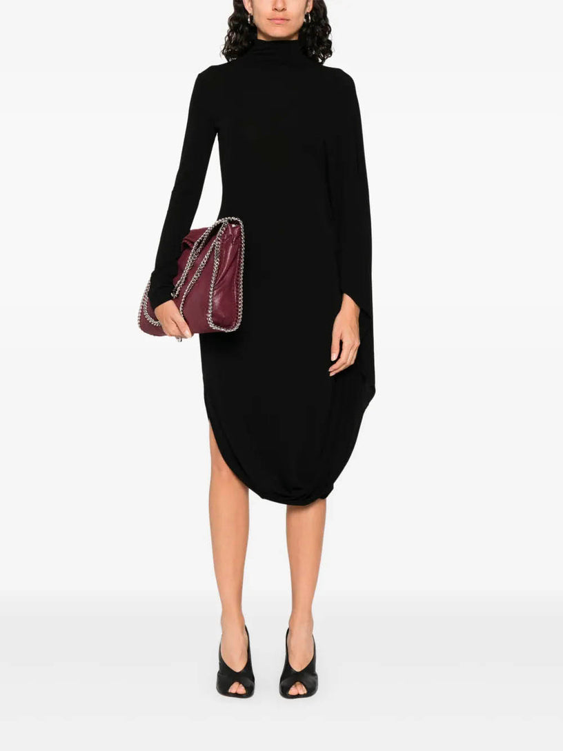 Crêpe Jersey Cape Dress
