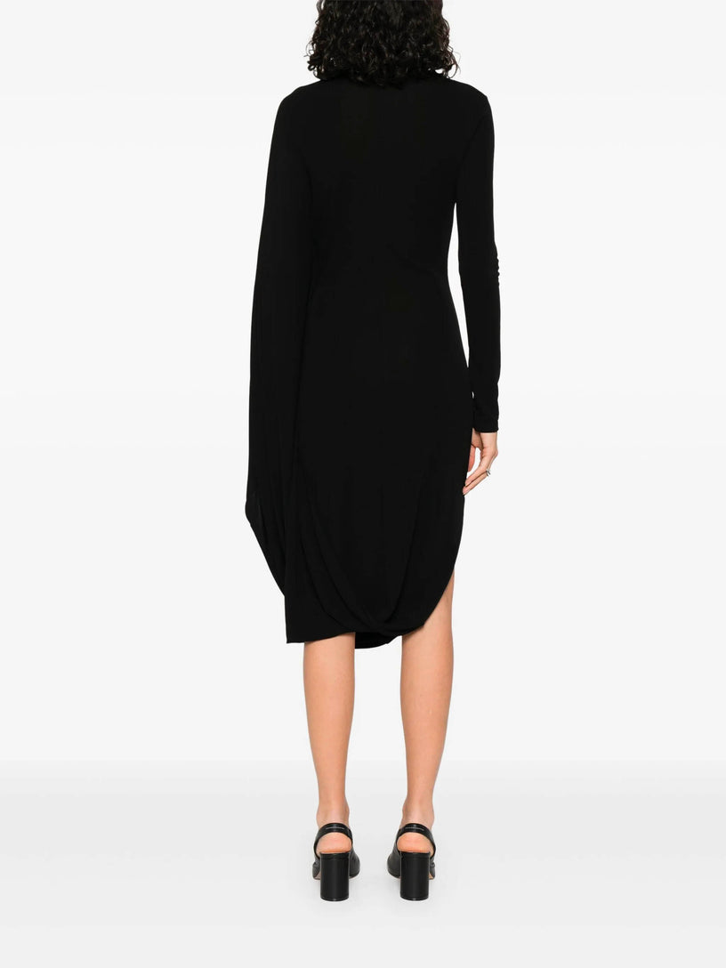 Crêpe Jersey Cape Dress