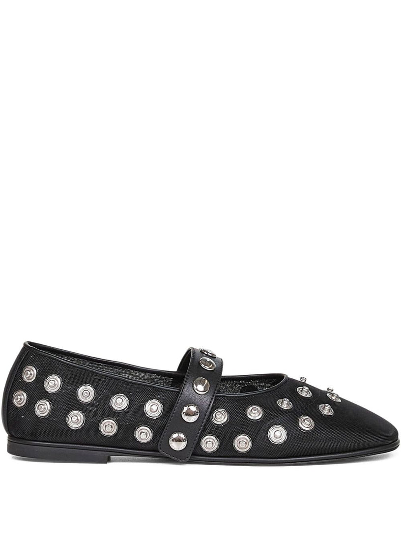 Ryder Popper-Studded Ballet Flats