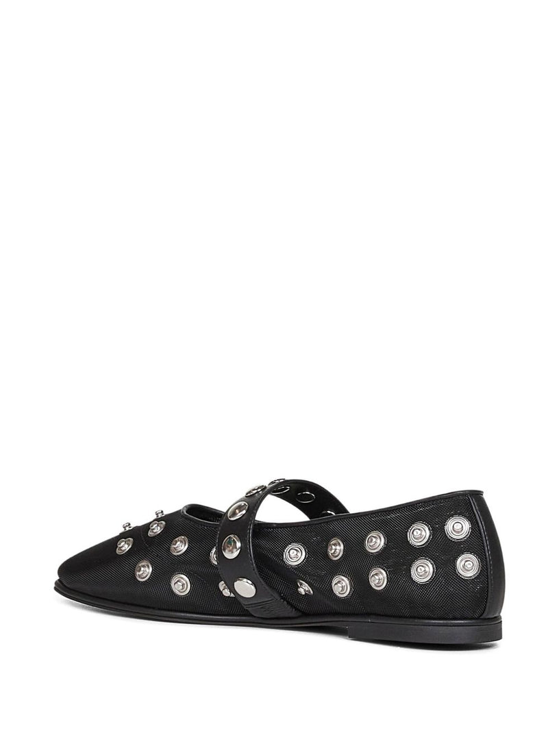 Ryder Popper-Studded Ballet Flats