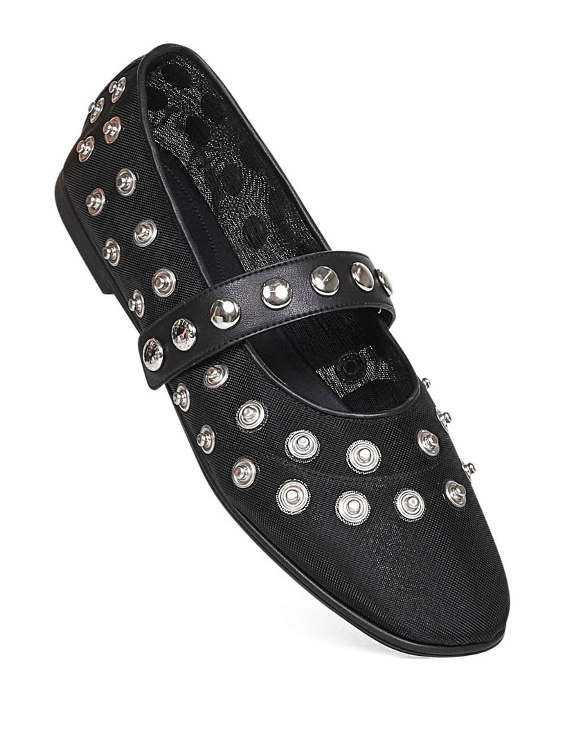 Ryder Popper-Studded Ballet Flats