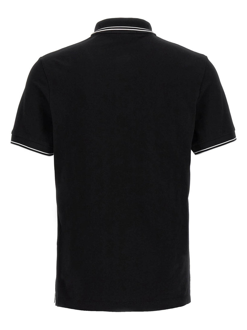 Slim fit polo shirt with Compass patch