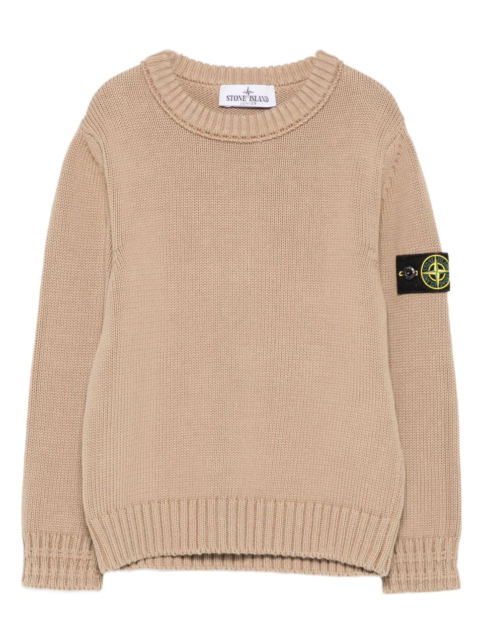 Ribbed crew neck sweater