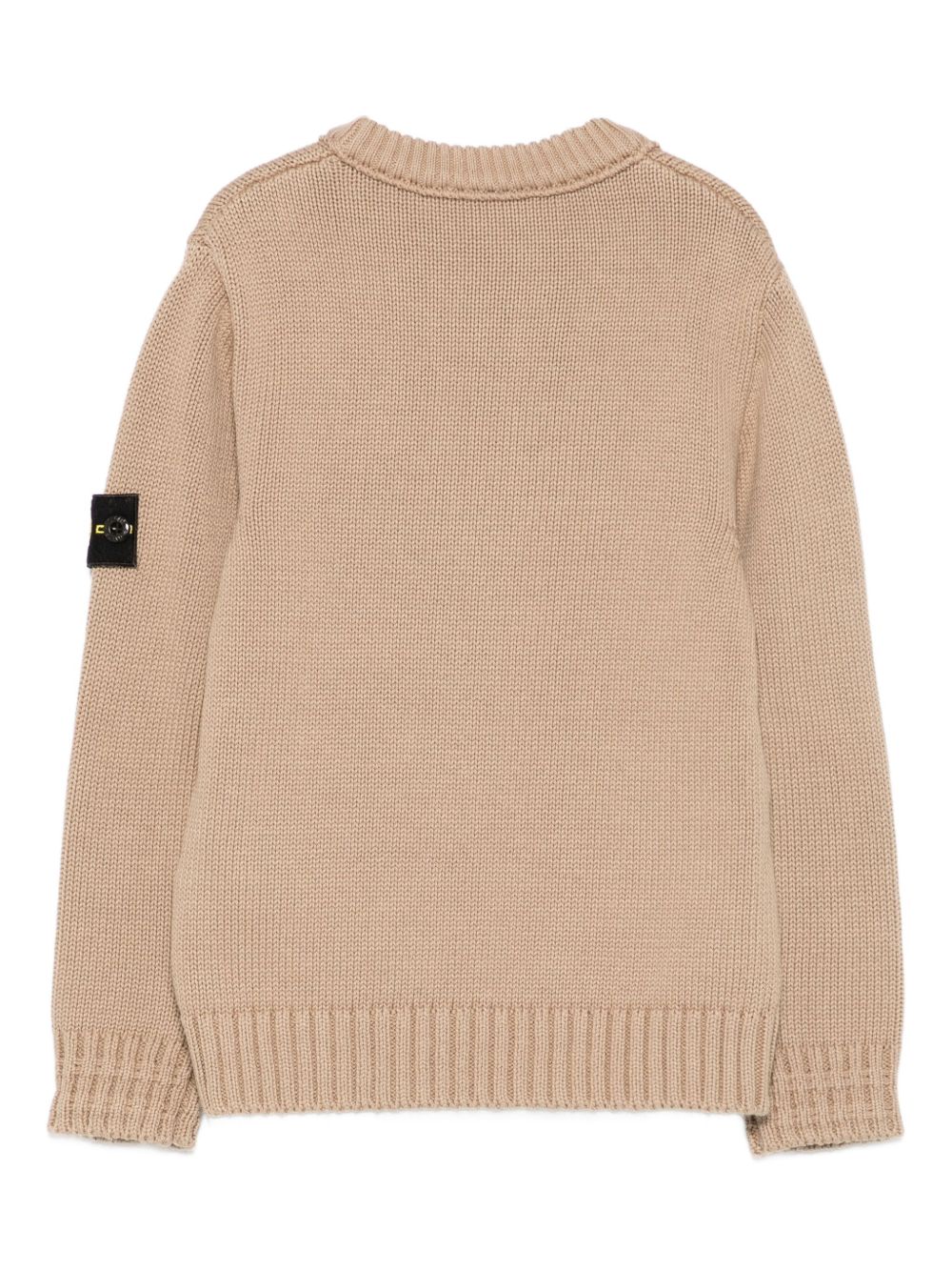 Ribbed crew neck sweater