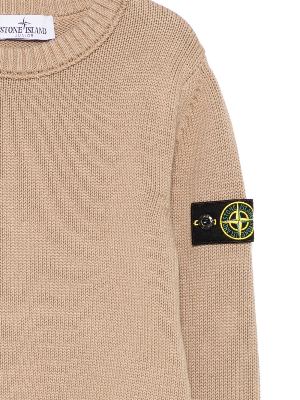 Ribbed crew neck sweater