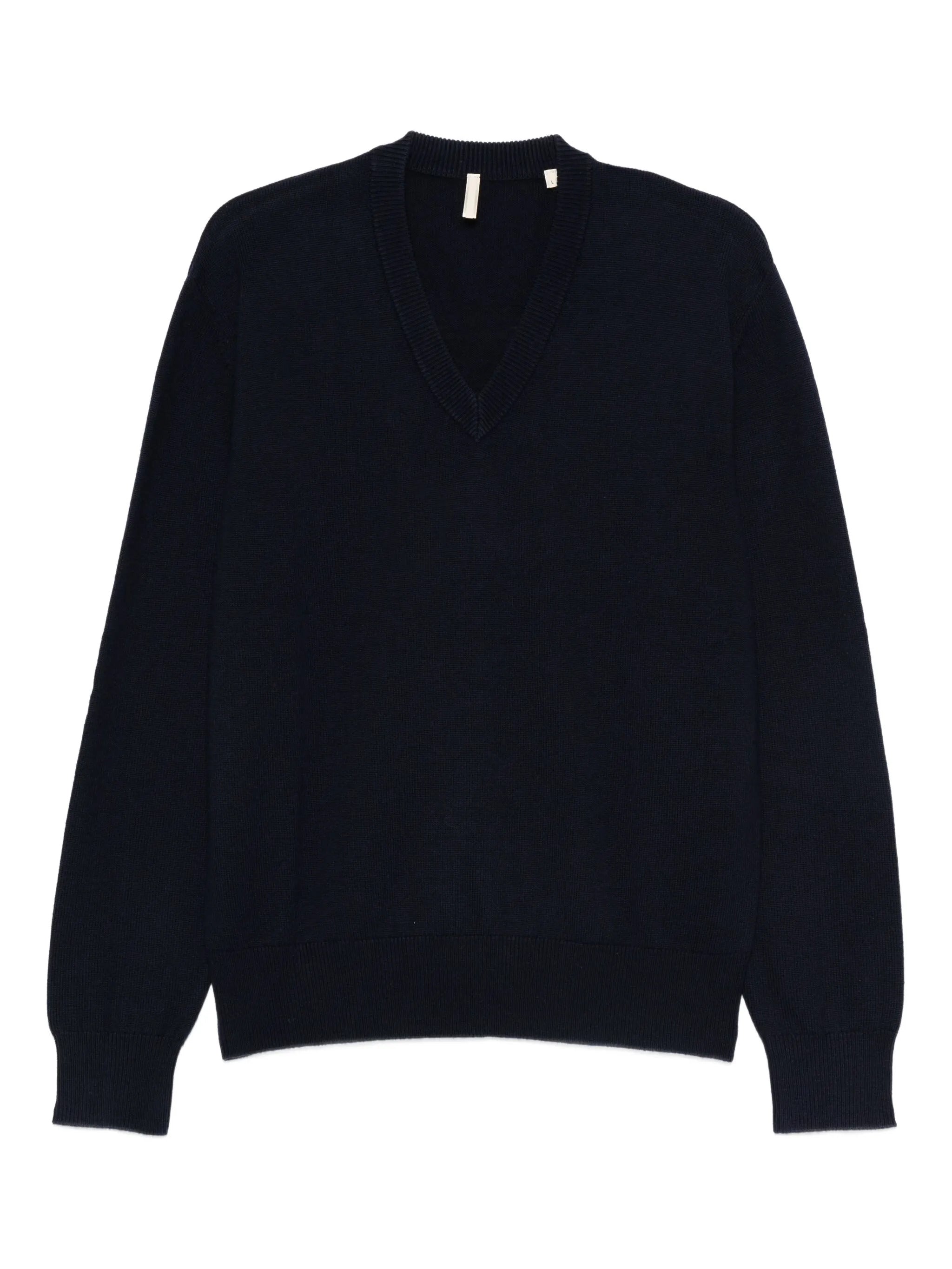 Moon merino v neck Sunflower Blu | Grifo210