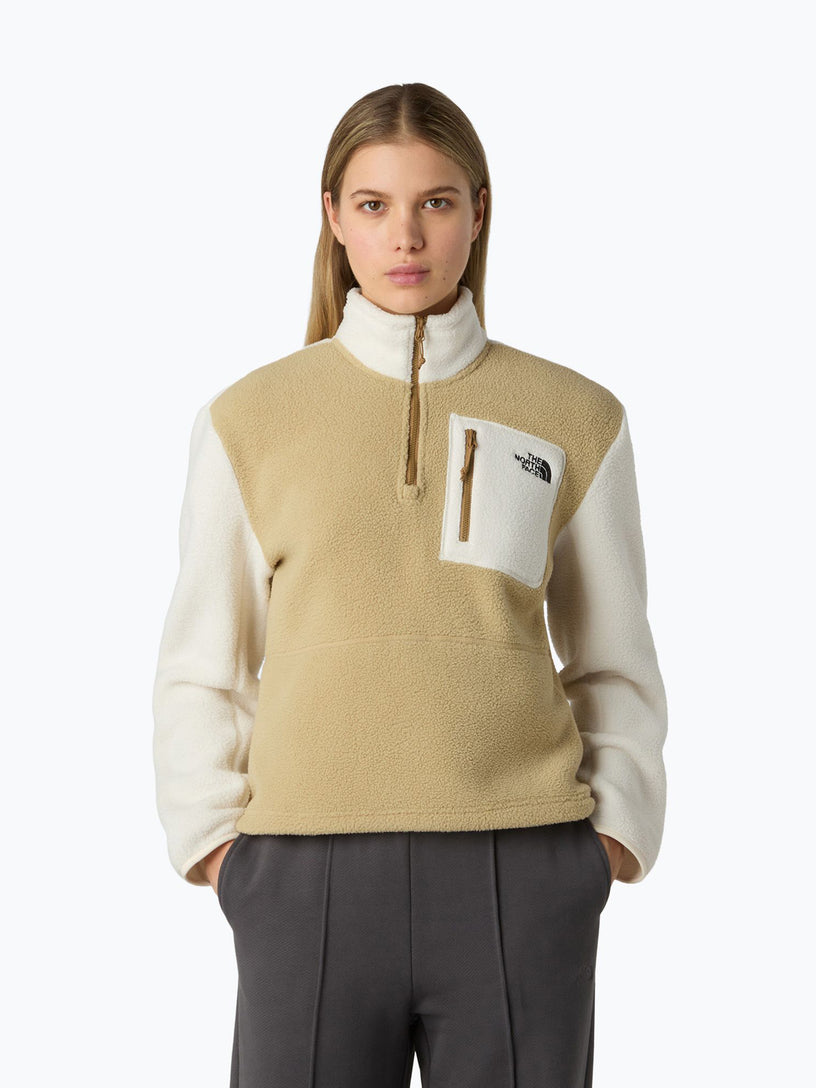 Giacca in pile Yumiori con cerniera a 1/4