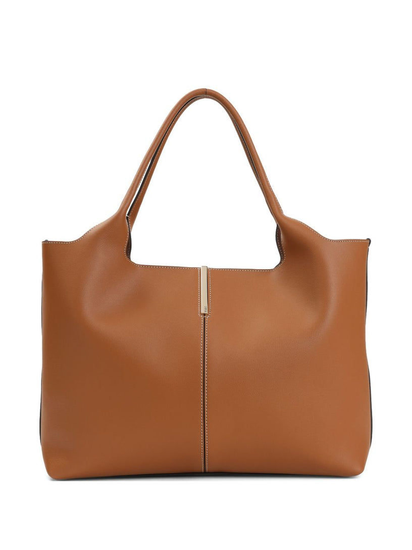 Medium-Small Leather Shopping Bag
