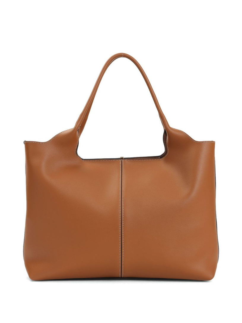 Medium-Small Leather Shopping Bag