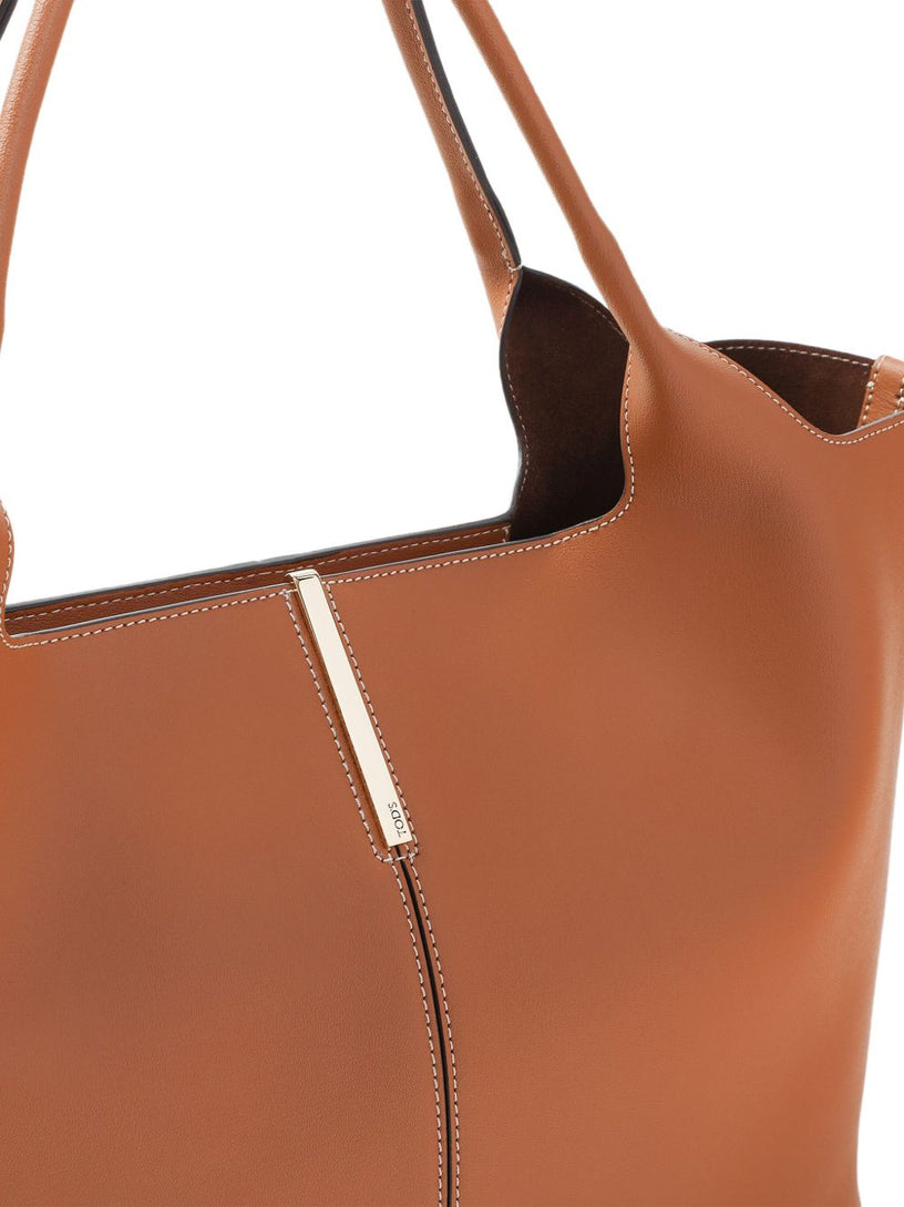 Medium-Small Leather Shopping Bag