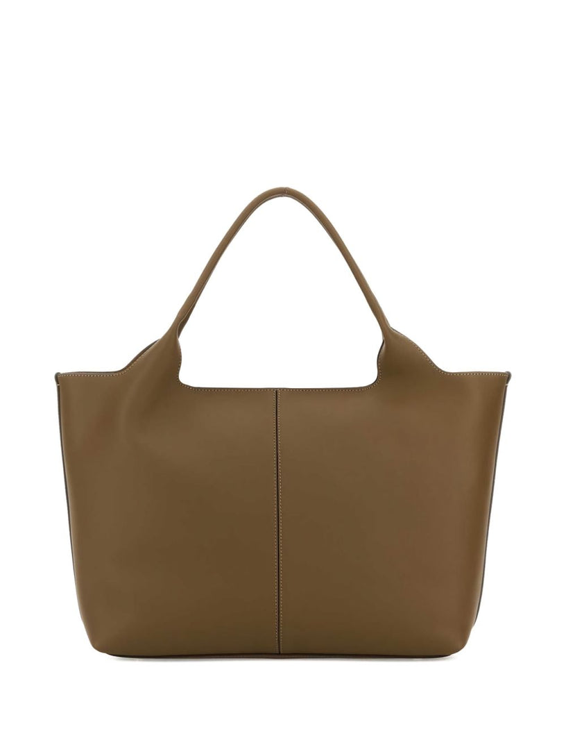 Medium-Small Leather Shopping Bag