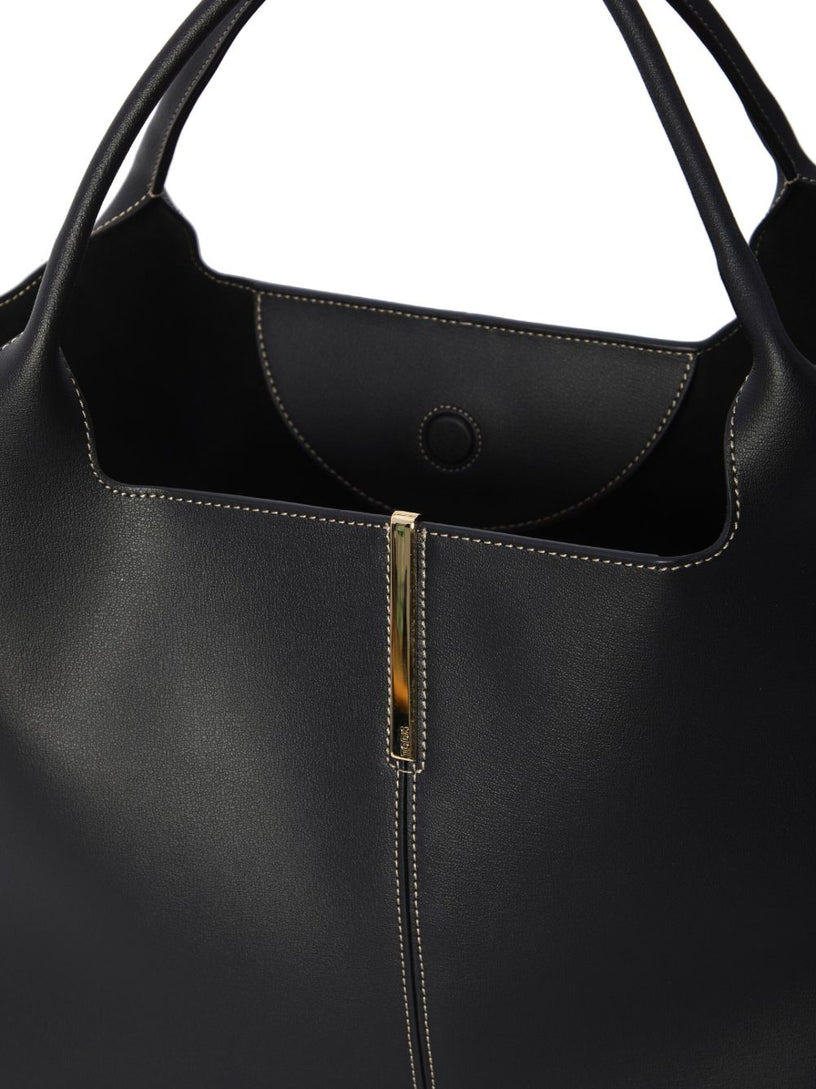 Medium-Small Leather Shopping Bag