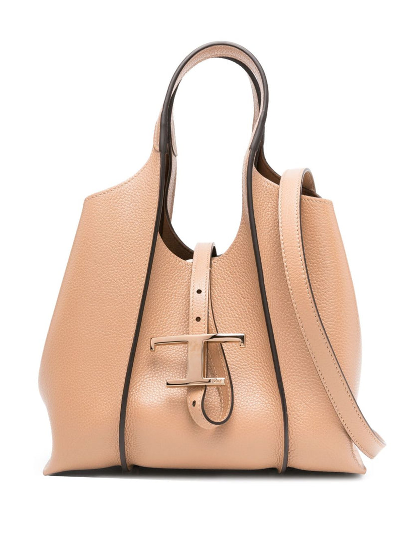 T Timeless Shopping Bag in Leather Mini