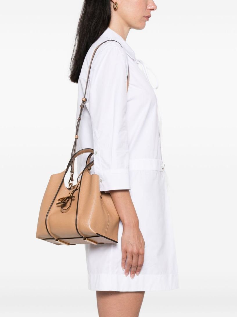 T Timeless Shopping Bag in Leather Mini