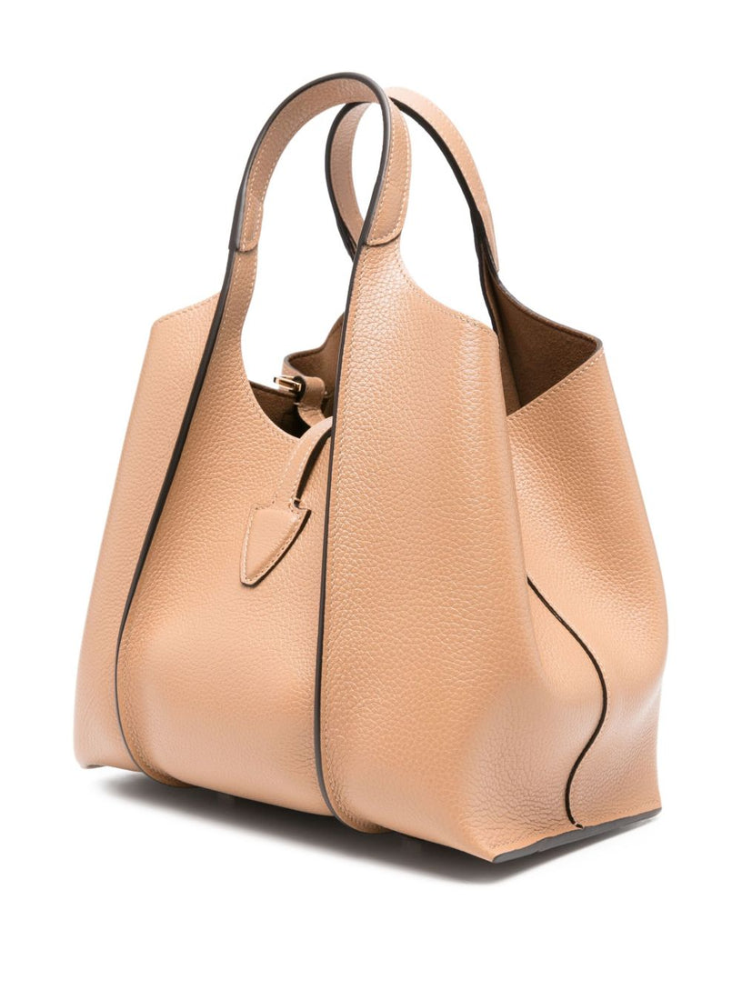 T Timeless Shopping Bag in Leather Mini