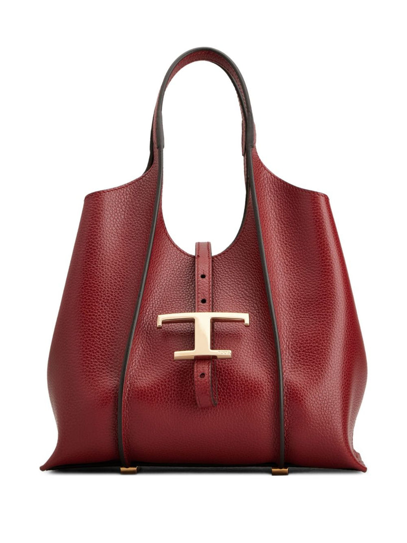 T Timeless Shopping Bag in Leather Mini