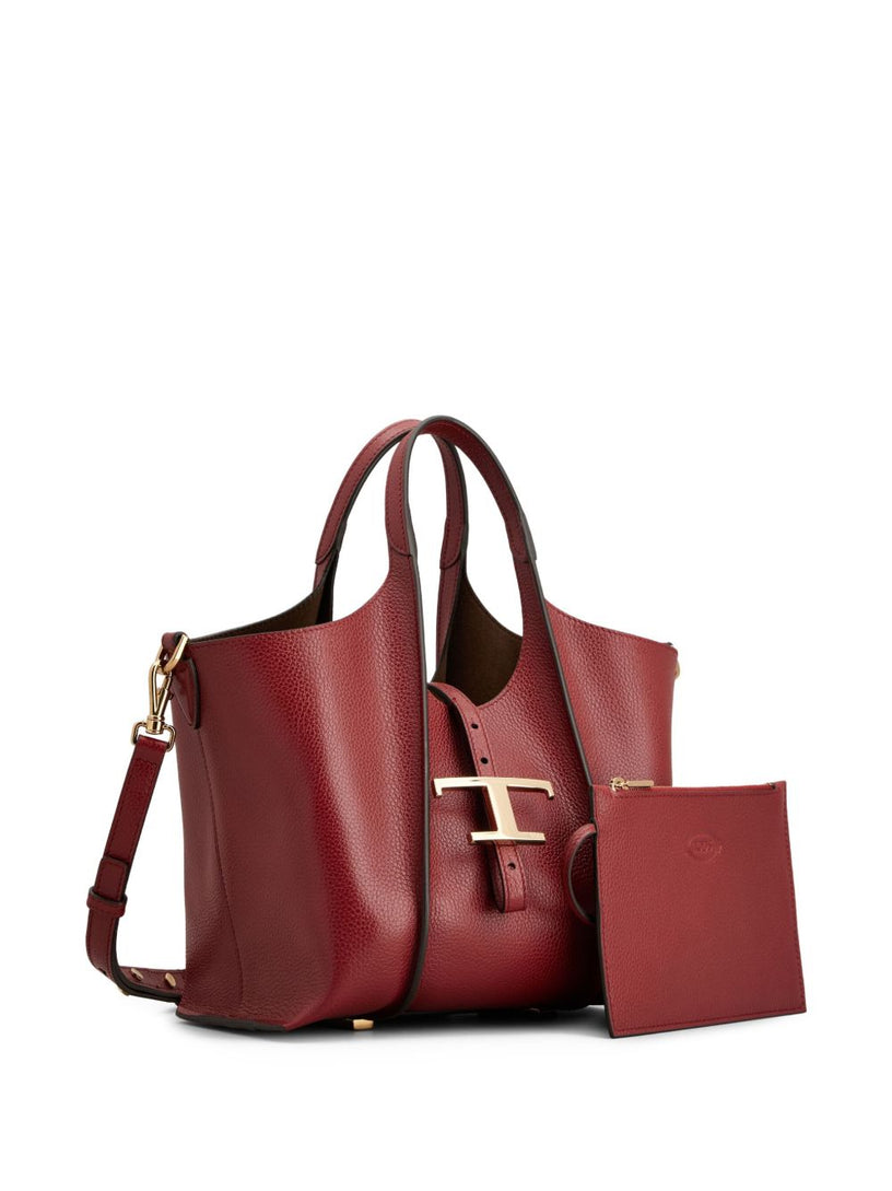 T Timeless Shopping Bag in Leather Mini