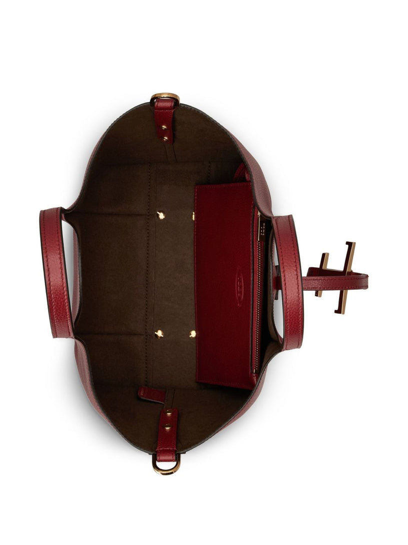 T Timeless Shopping Bag in Leather Mini