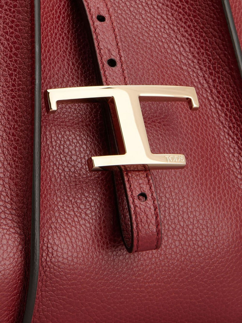 T Timeless Shopping Bag in Leather Mini