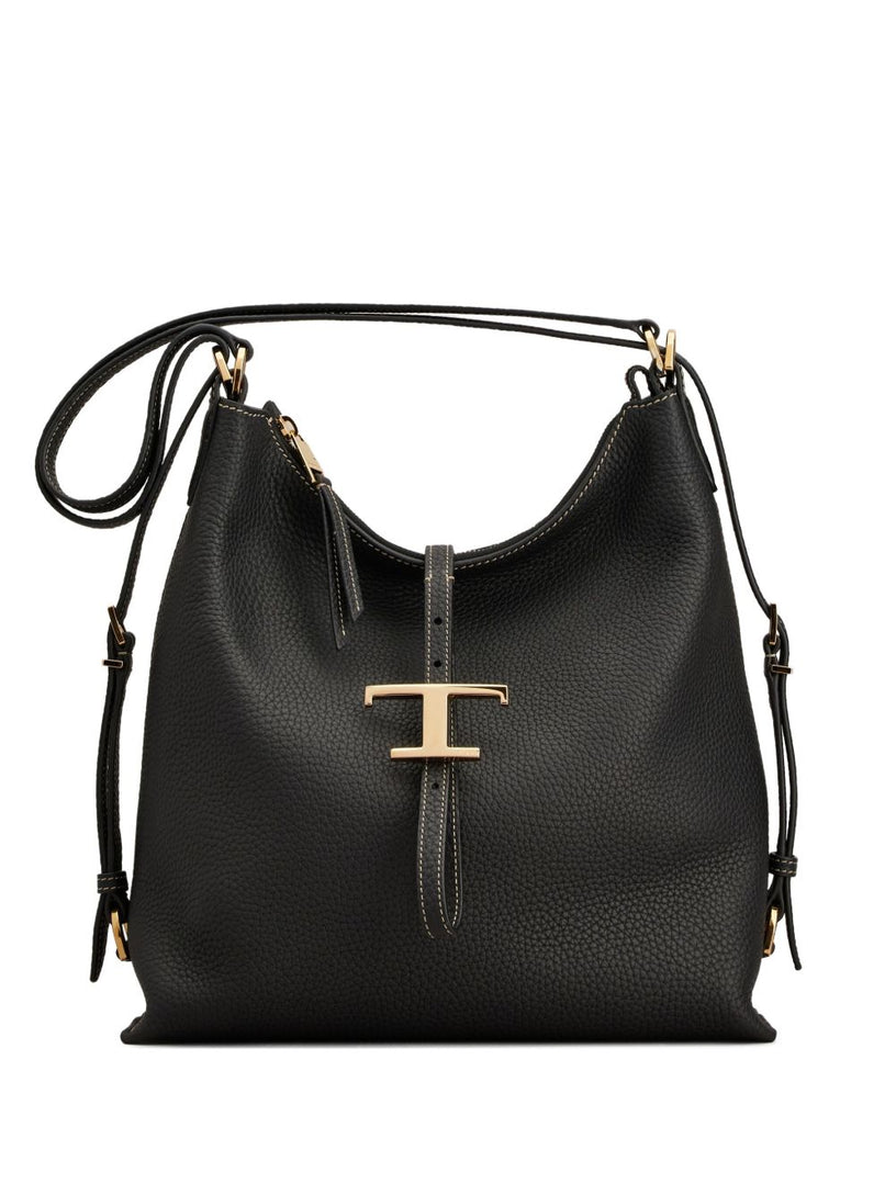 T Timeless Small Leather Shoulder Bag