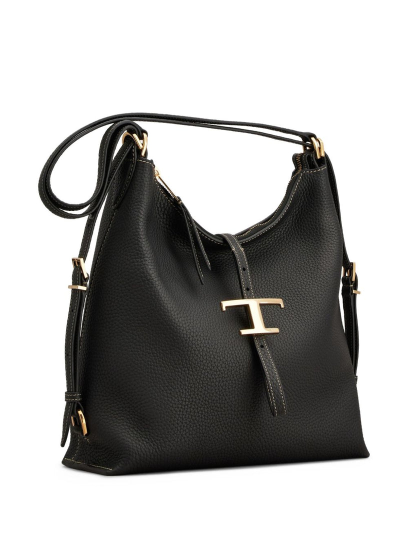 T Timeless Small Leather Shoulder Bag