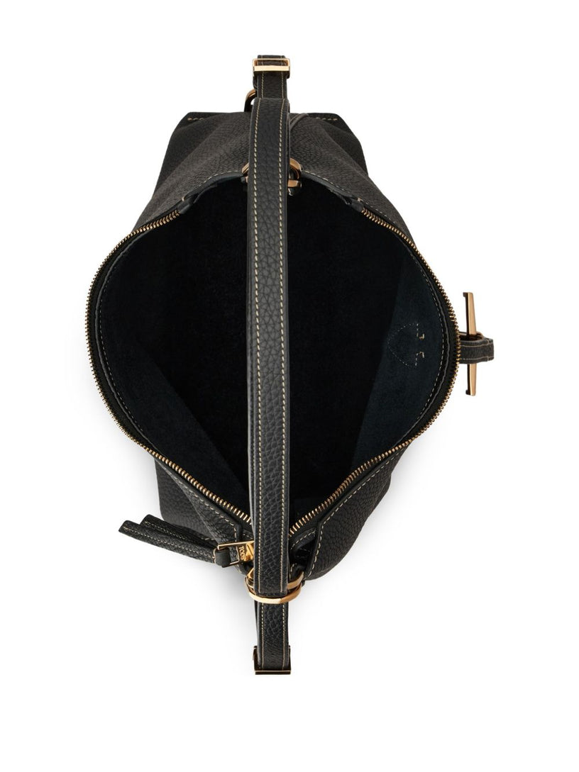 T Timeless Small Leather Shoulder Bag