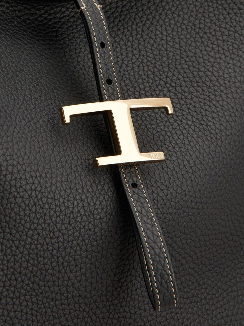 T Timeless Small Leather Shoulder Bag
