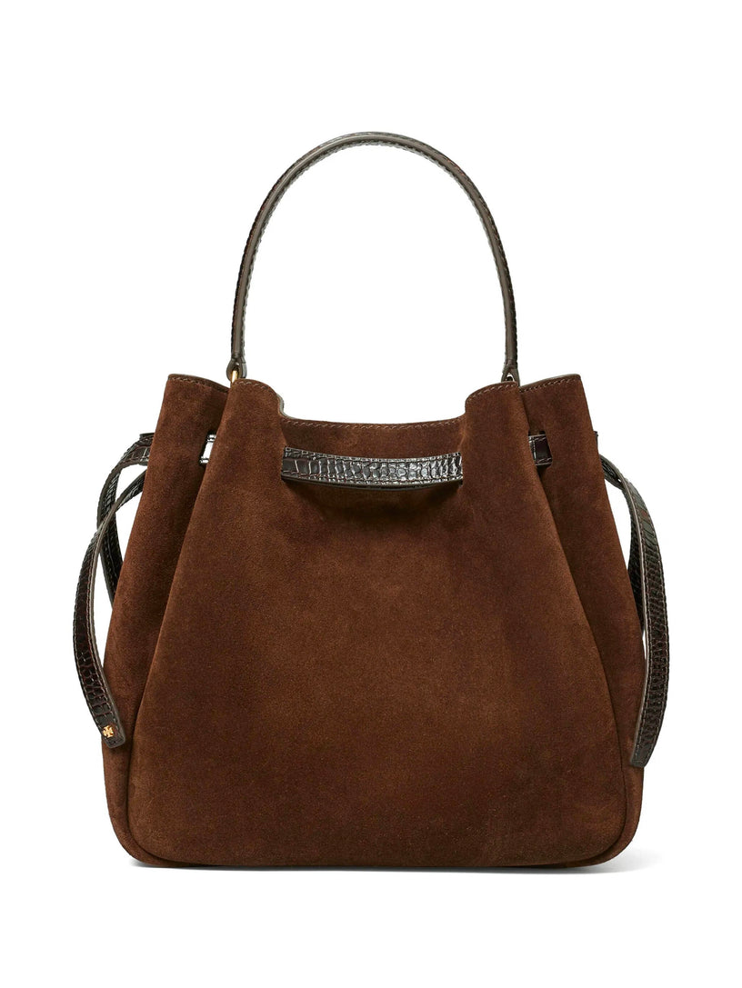 Romy suede bucket bag