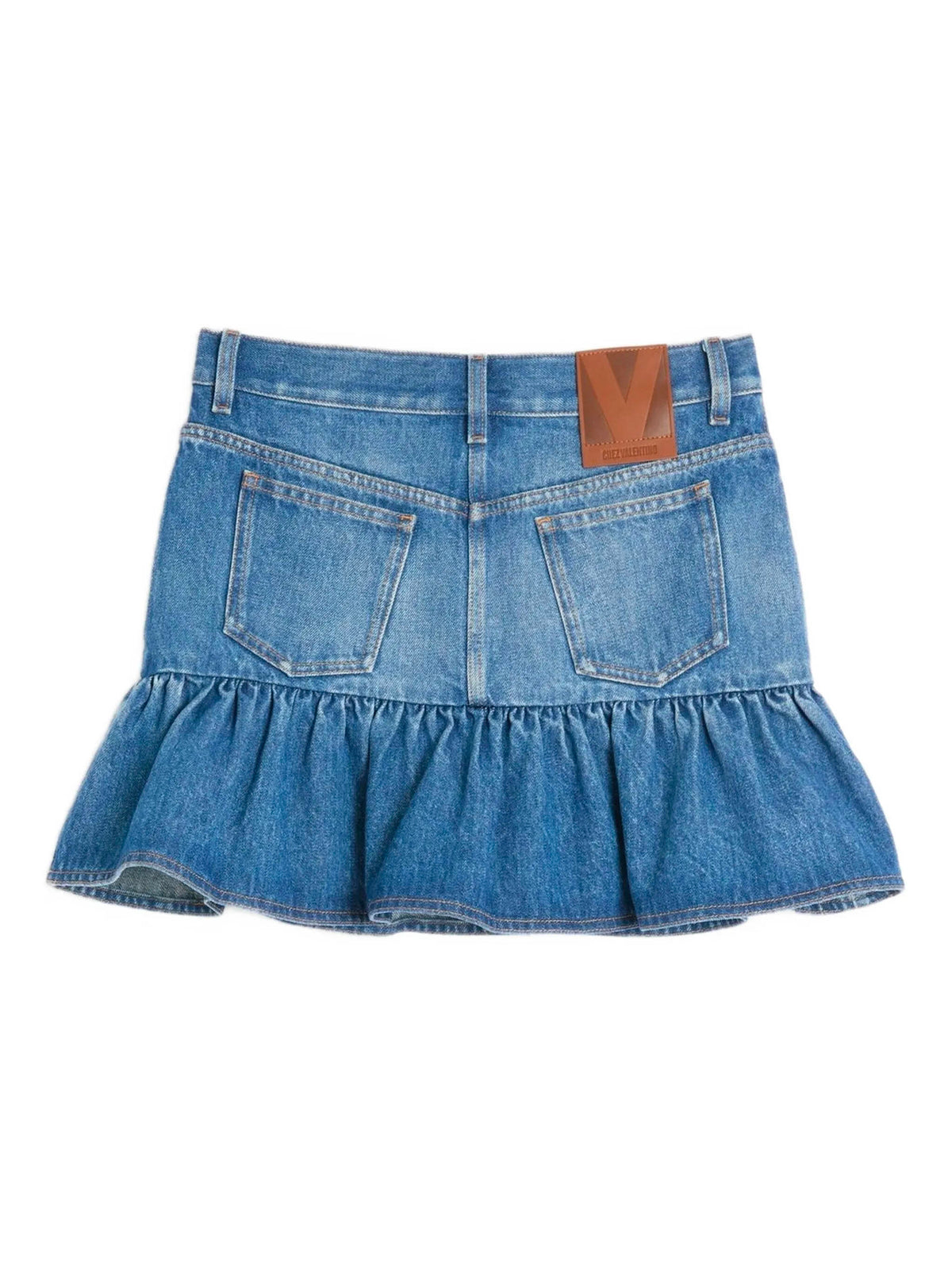 Mini denim skirt
