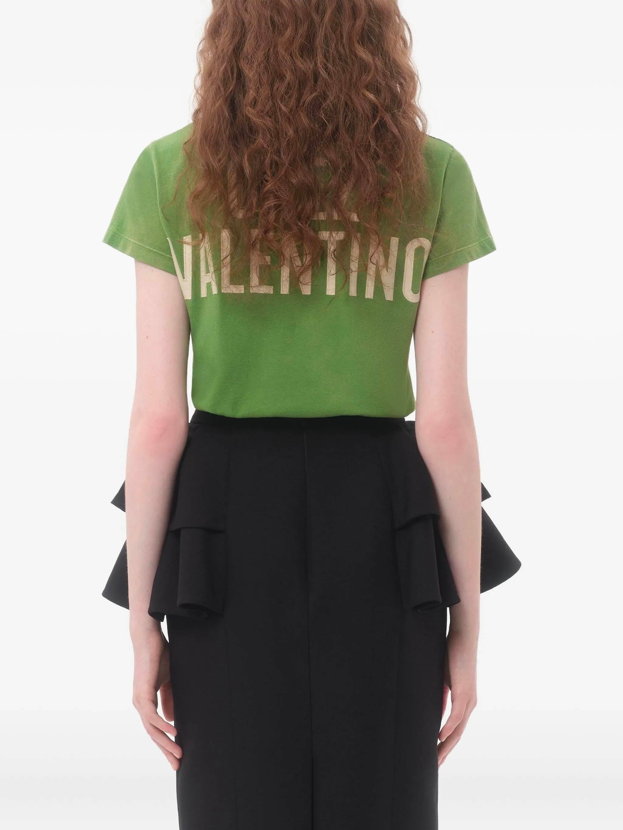 Panther Lady T-shirt Valentino Garavani Verde | Grifo210